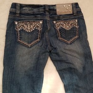 Studded Jean Capris